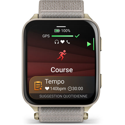 Montre connectée GARMIN Venu X1 Soft Sport et santé GPS AMOLED BT Wi-Fi 41 mm Gris / Gris