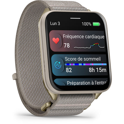 Montre connectée GARMIN Venu X1 Soft Sport et santé GPS AMOLED BT Wi-Fi 41 mm Gris / Gris