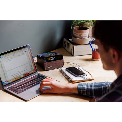 Simulateur d'aube PURE Moment Charge Coffee Black