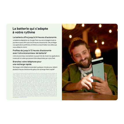 Smartphone GOOGLE Pixel 6a Charbon 5G