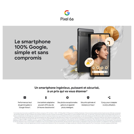 Smartphone GOOGLE Pixel 6a Galet 5G Reconditionné