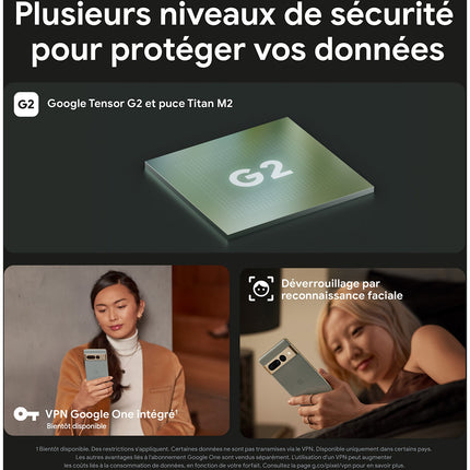 Smartphone GOOGLE Pixel 7 Pro Noir 128Go 5G