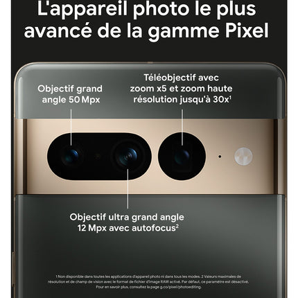 Smartphone GOOGLE Pixel 7 Pro Sauge 128Go 5G Reconditionné