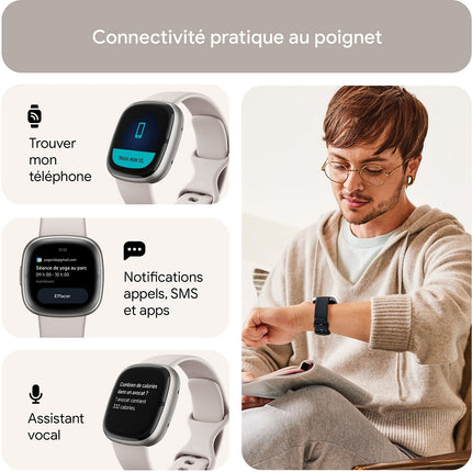 Montre santé FITBIT Sense 2 Aluminium Graphite et ombre