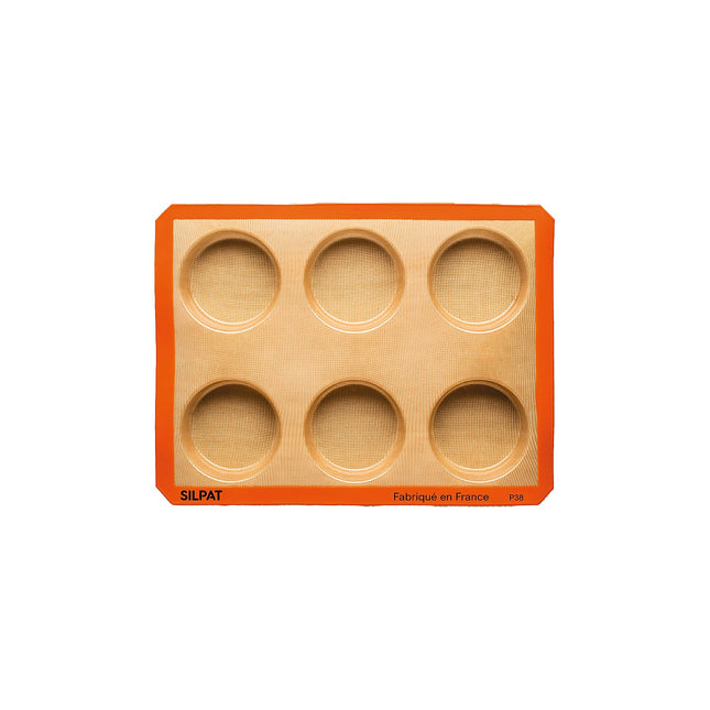 Moule à tartelette SILPAT 6 grands ronds by Maison Demarle