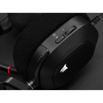 Casque gamer CORSAIR HS80 RGB USB Carbon