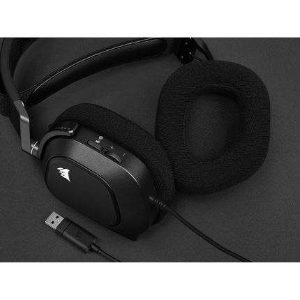 Casque gamer CORSAIR HS80 RGB USB Carbon
