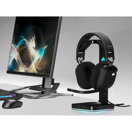 Casque gamer CORSAIR HS80 RGB USB Carbon