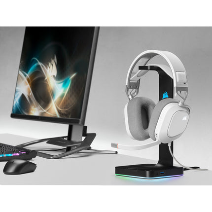 Casque gamer CORSAIR HS80 RGB USB White