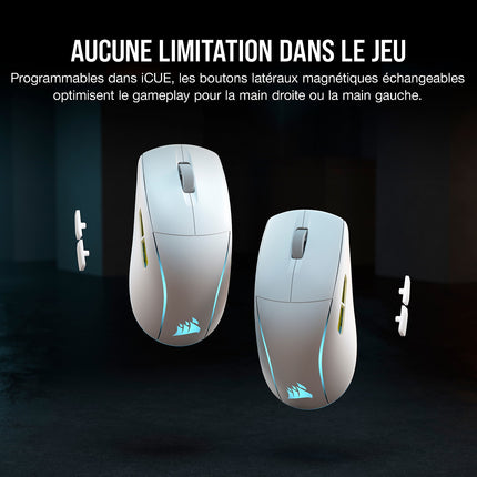 Souris Gamer Sans Fil CORSAIR M75 Wireless RGB Blanche