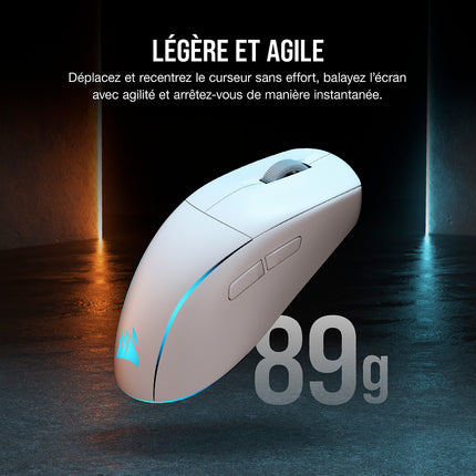 Souris Gamer Sans Fil CORSAIR M75 Wireless RGB Blanche