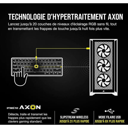 Clavier gamer sans fil CORSAIR K100 AIR Wireless
