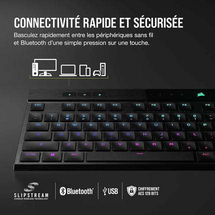 Clavier gamer sans fil CORSAIR K100 AIR Wireless
