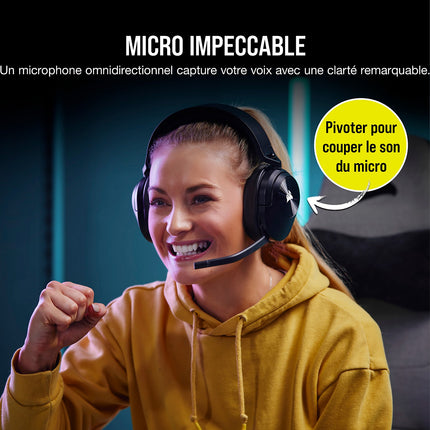 Casque gamer CORSAIR HS55 Wireless Carbon