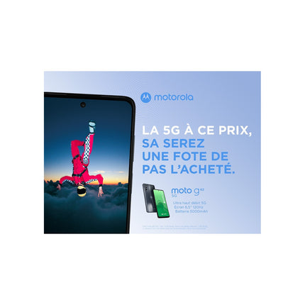Smartphone MOTOROLA G62 Gris 5G Reconditionné