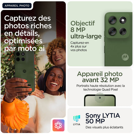 Smartphone MOTOROLA G56 Vert 256Go 5G