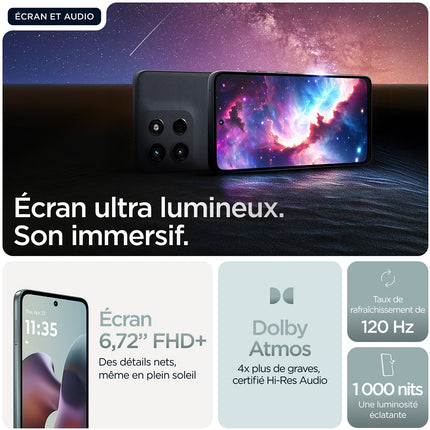 Smartphone MOTOROLA G56 Gris Ciel 256Go 5G