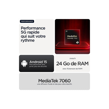 Smartphone MOTOROLA G56 Noir 256Go
