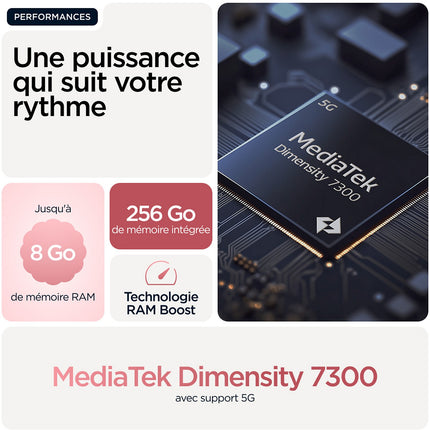 Smartphone MOTOROLA G86 Rouge 256Go 5G