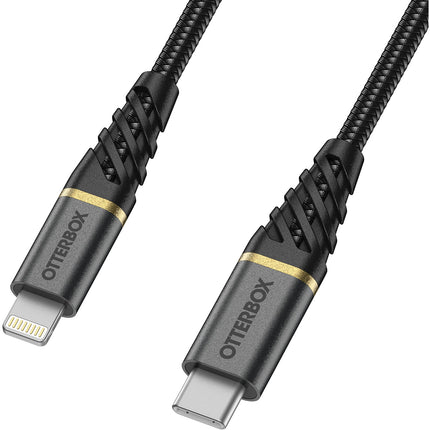 Câble Lightning OTTERBOX vers USB-C 1m noir Premium