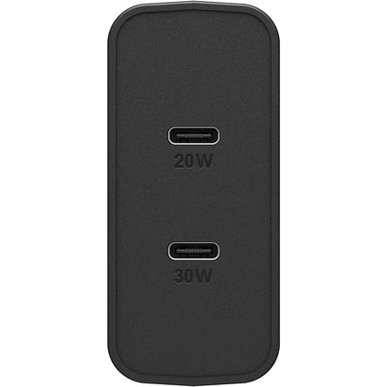 Chargeur secteu OTTERBOX 2 USB-C 30W + 20W noir