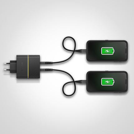 Chargeur secteu OTTERBOX 2 USB-C 30W + 20W noir