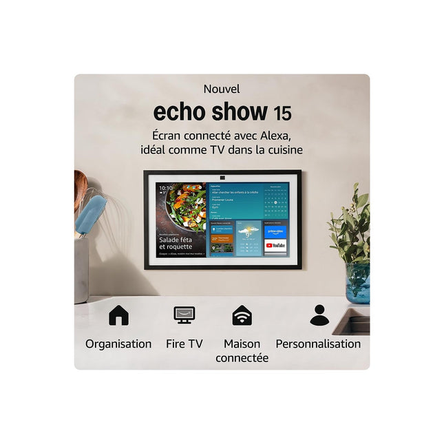 Assistant vocal AMAZON Echo Show 15 (modèle 2024)