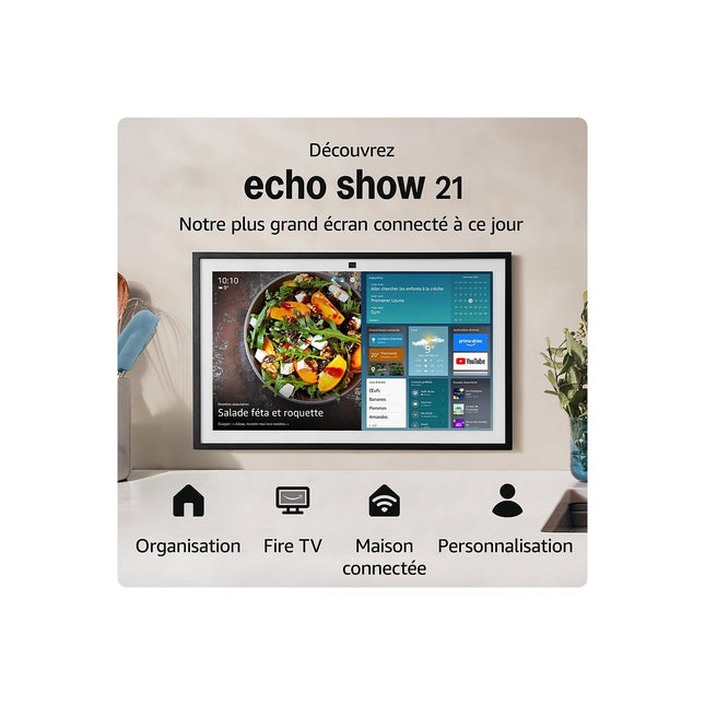 Assistant vocal AMAZON Echo Show 21 (modèle 2024)