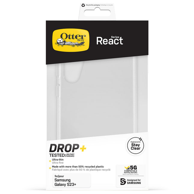 Coque OTTERBOX Samsung S23+ React transparent