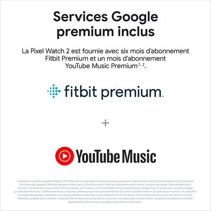 Montre connectée GOOGLE Pixel Watch 2 Noir Mat/Bracelet Noir BT
