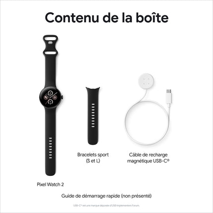 Montre connectée GOOGLE Pixel Watch 2 Argent Poli/Porcelaine BT
