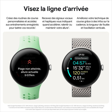 Montre connectée GOOGLE Pixel Watch 3 45mm Noir Mat Bluetooth