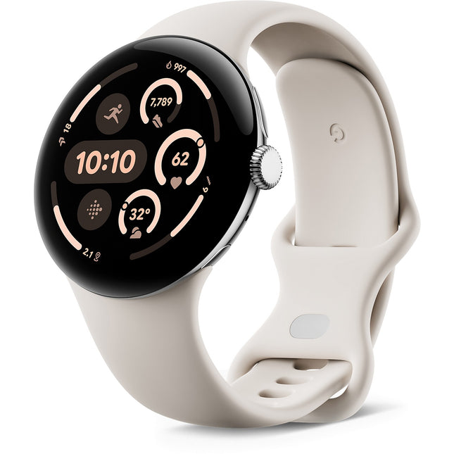Montre connectée GOOGLE Pixel Watch 3 45mm Argent Poli Bluetooth Reconditionné
