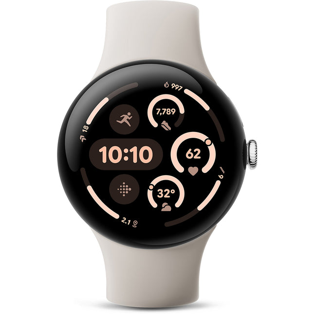 Montre connectée GOOGLE Pixel Watch 3 45mm Argent Poli Bluetooth Reconditionné