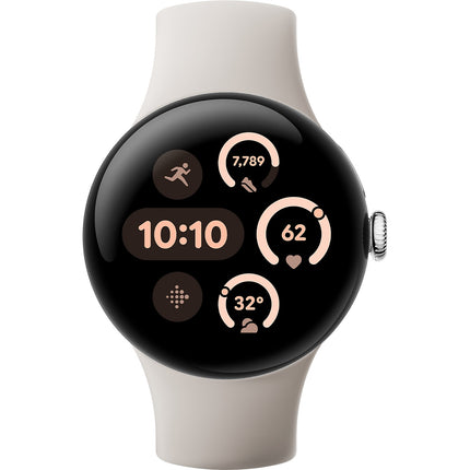Montre connectée GOOGLE Pixel Watch 3 41 mm Argent Poli 4G Reconditionné