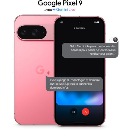 Smartphone GOOGLE Pixel 9 Rose Pivoine 128Go Reconditionné
