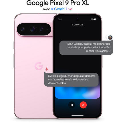 Smartphone GOOGLE Pixel 9 Pro XL Quartz Rose 256Go Reconditionné
