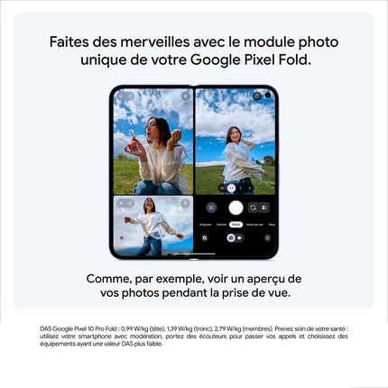 Smartphone GOOGLE Pixel 10 Pro Fold Quartz 512Go