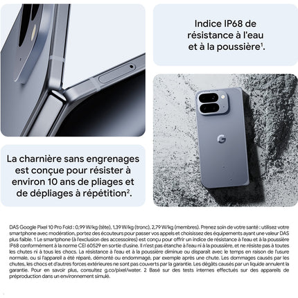Smartphone GOOGLE Pixel 10 Pro Fold Jade 256Go