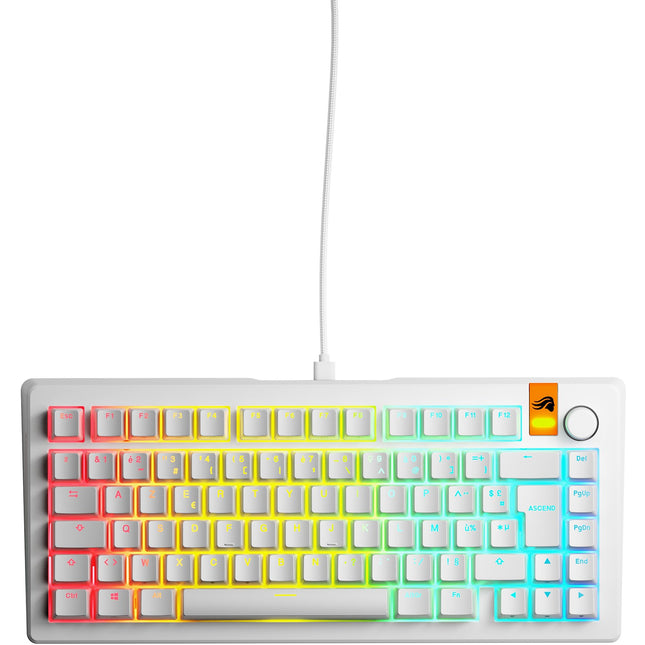 Clavier gamer GLORIOUS GMMK 3 HE 75 Blanc