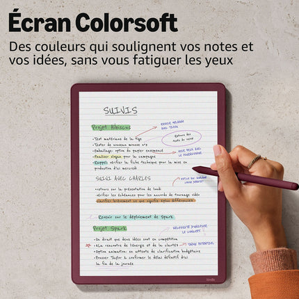 Bloc-notes numérique AMAZON Kindle Scribe Colorsoft 64 go 2026 graph