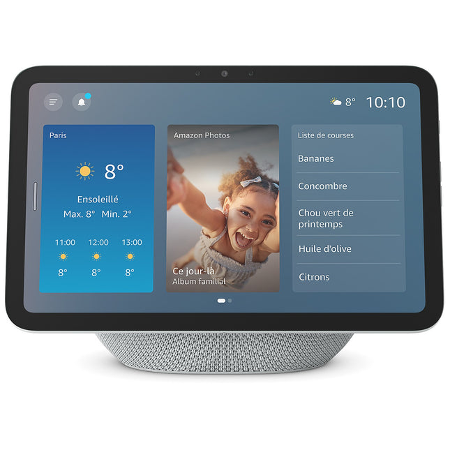 Assistant vocal AMAZON Echo Show 8 - Glacier blanc(4e gen)