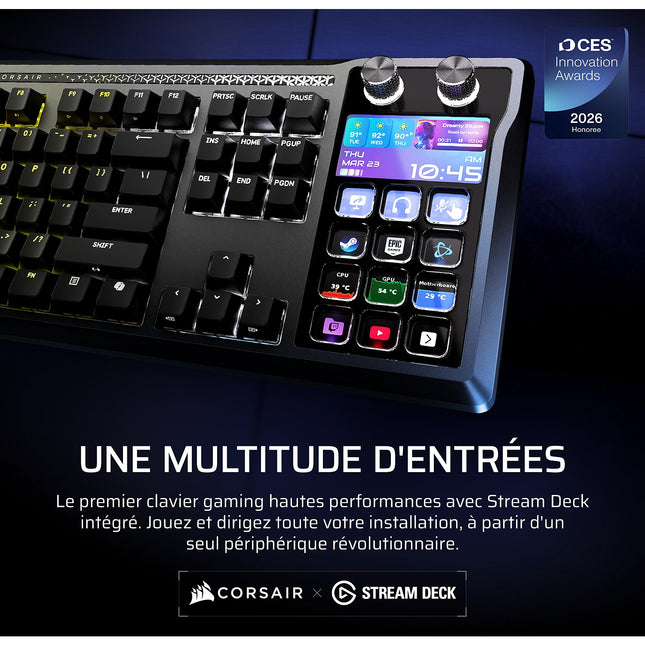 Clavier gamer CORSAIR GALLEON 100 SD intégré Stream Deck