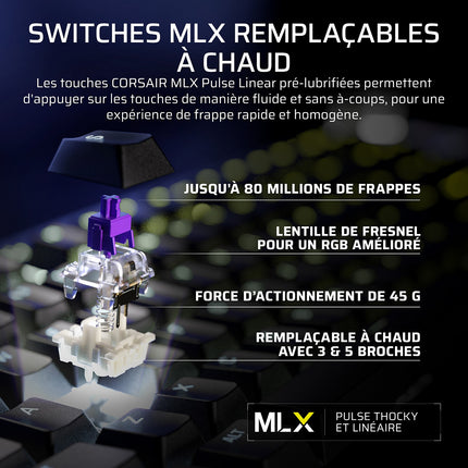 Clavier gamer CORSAIR GALLEON 100 SD intégré Stream Deck