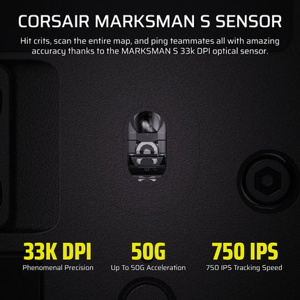 Souris Gamer Sans Fil CORSAIR SCIMITAR ELITE WL SE GUN METAL