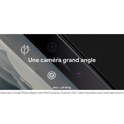 Smartphone GOOGLE Pixel 3 64Go Simplement noir Reconditionné