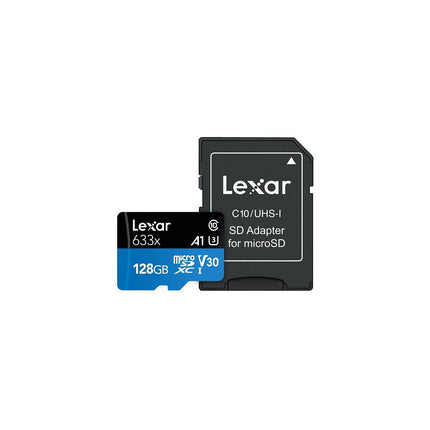 Carte Micro SD LEXAR 128Go Micro High-Perf 633X + adaptateur