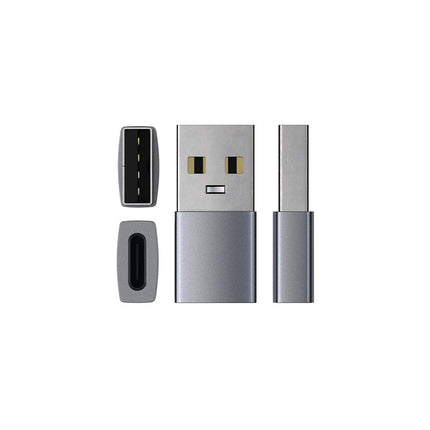 Adaptateur USB SATECHI USB-A vers USB-C gris