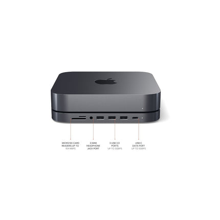 Adaptateur USB SATECHI USB-C pour Mac mini gris