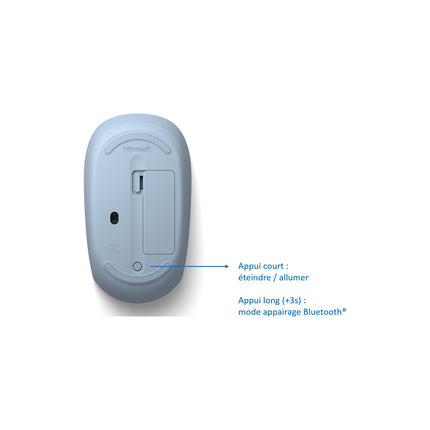 Souris sans fil MICROSOFT Bluetooth Mouse Bleu Pastel